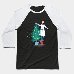 Christmas print in cartoon style. Baseball T-Shirt